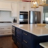 White Shaker w/Painted Island - Built for Mancuso Development